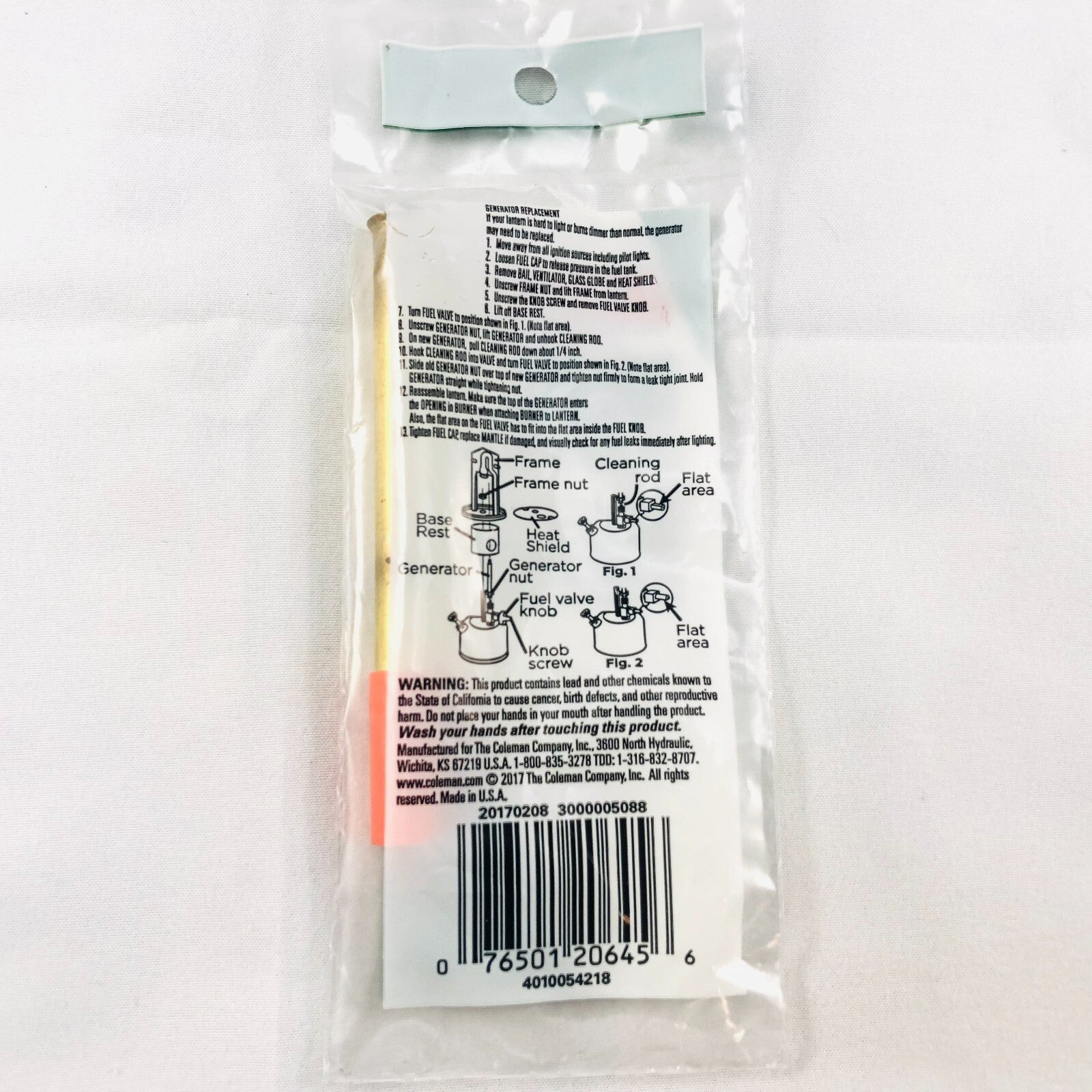 NEW Coleman 226 Lantern Generator for Models 222, 226, 229, & 3022 -- PARTS1