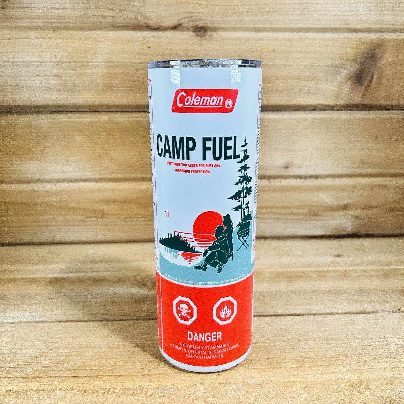 New Canadian Coleman Lantern Fuel Can Designed Insulated Coffee Tumbler w/ Straw0