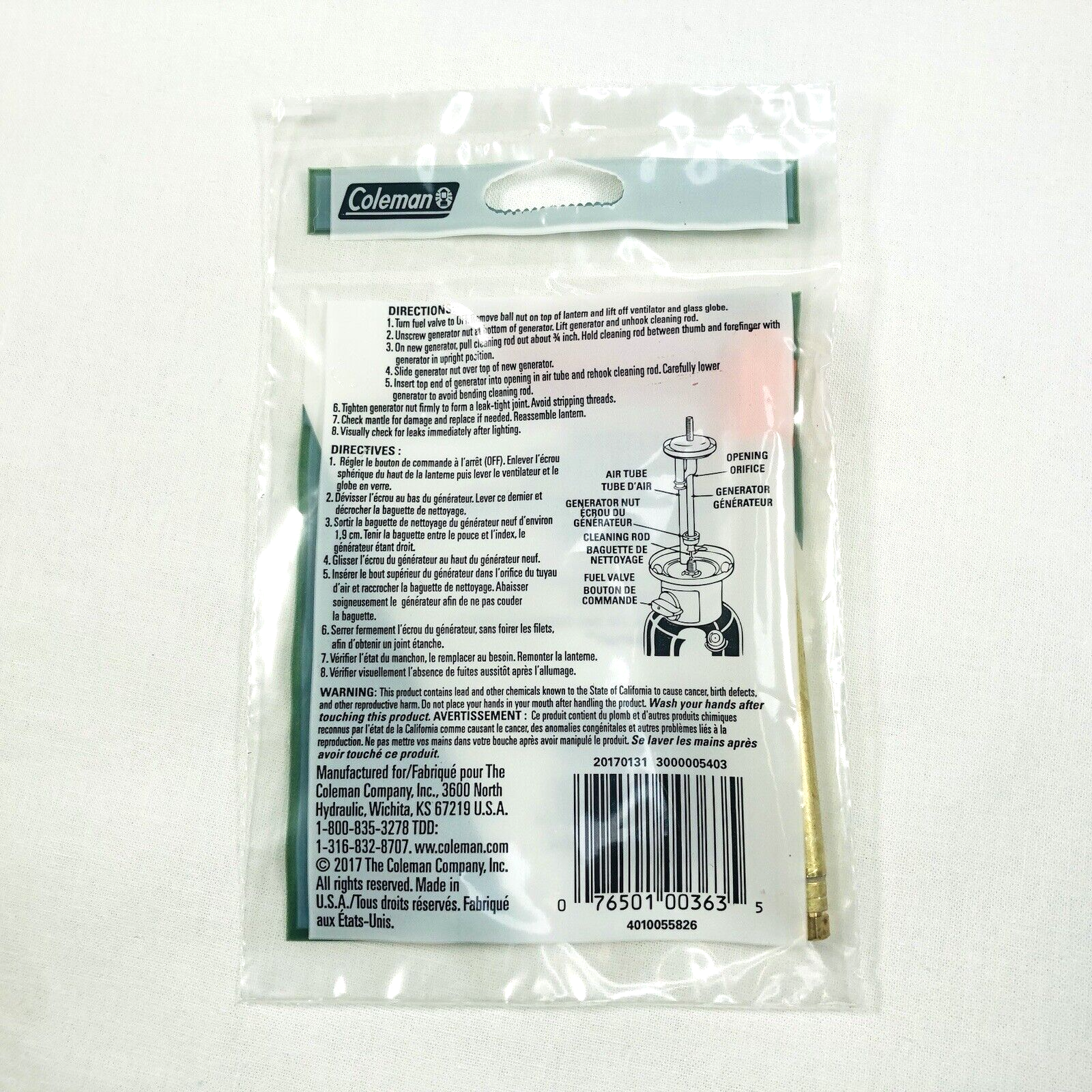 New Coleman 288-5891 Fits 286 & 288 Lantern Generator - PARTS1