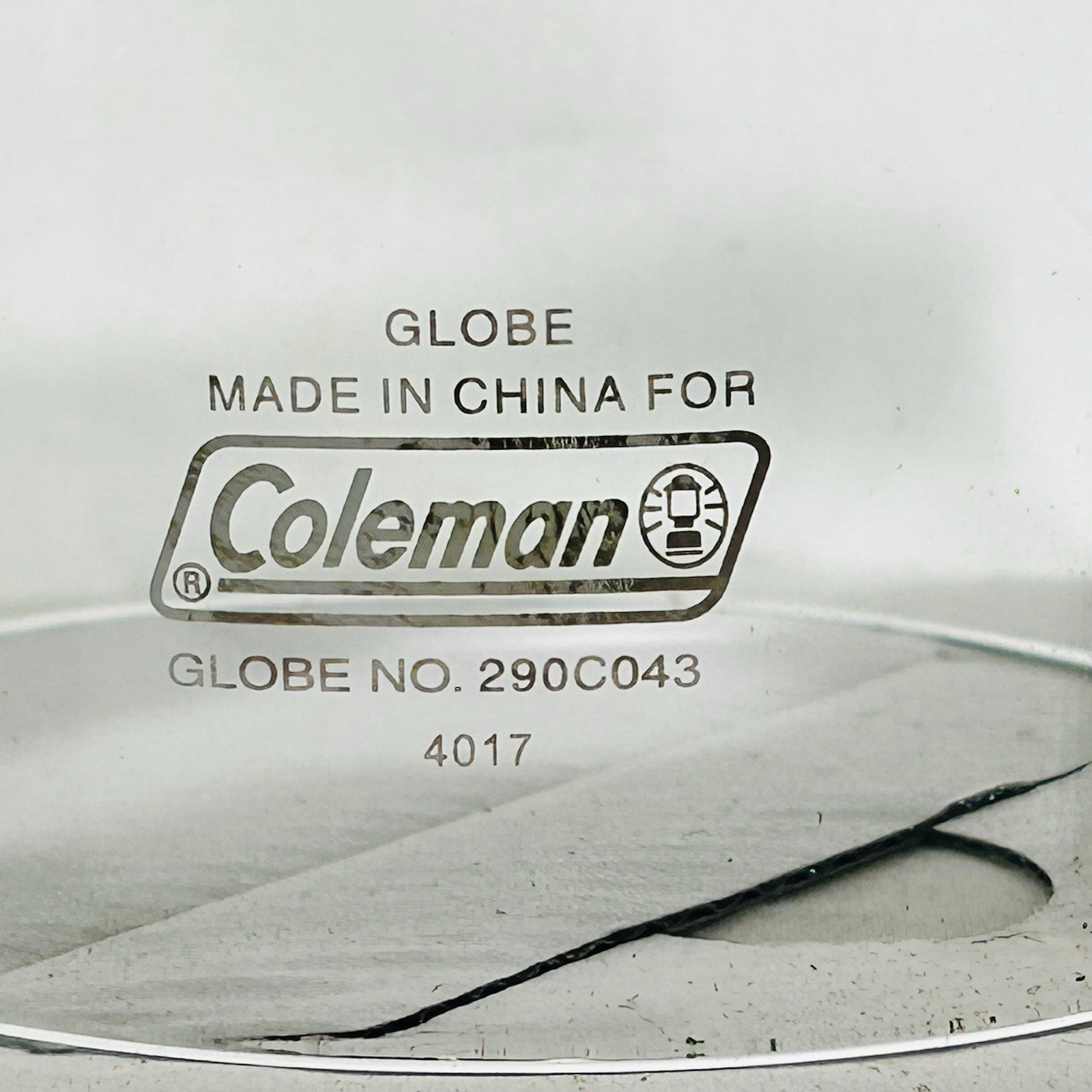 Coleman 290C043 Clear Lantern Globe made in China 220 228 235 290 2951