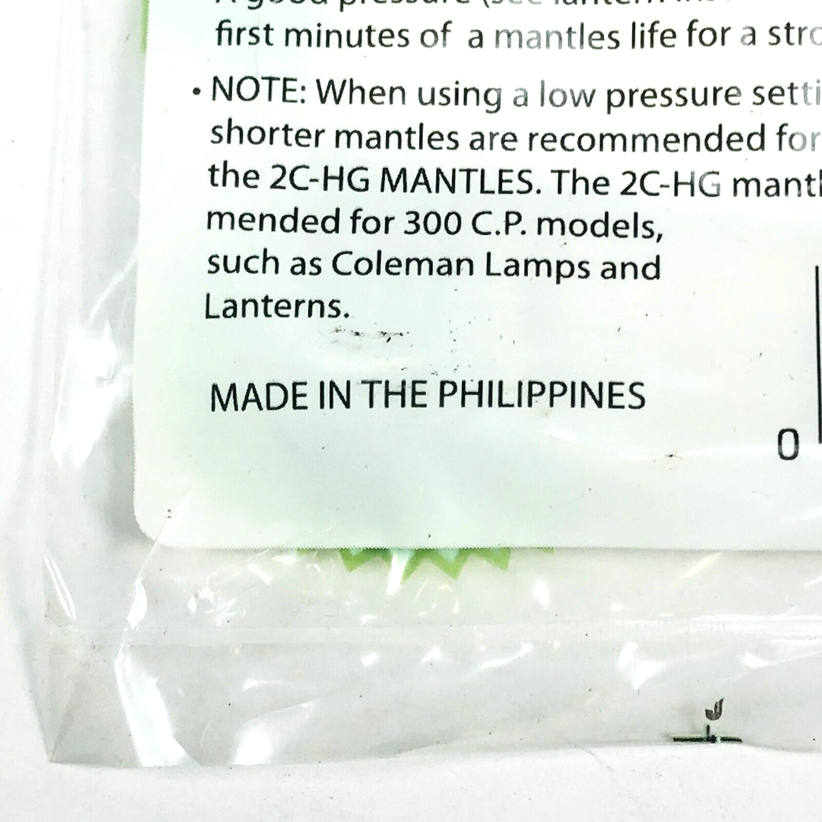 Peerless 2 Pack #24-A String Tie Mantles Same as Coleman #99 Made in Philippines2