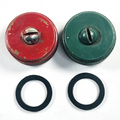 Two (2) Coleman #118B1361 Large 3 Piece Fuel Cap Gaskets - GASKETS ONLY0