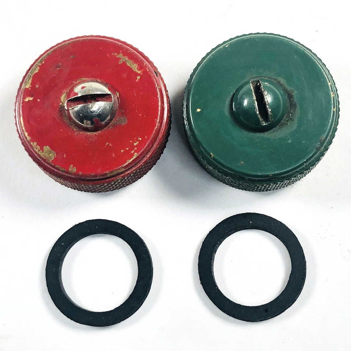 Two (2) Coleman #118B1361 Large 3 Piece Fuel Cap Gaskets - GASKETS ONLY0