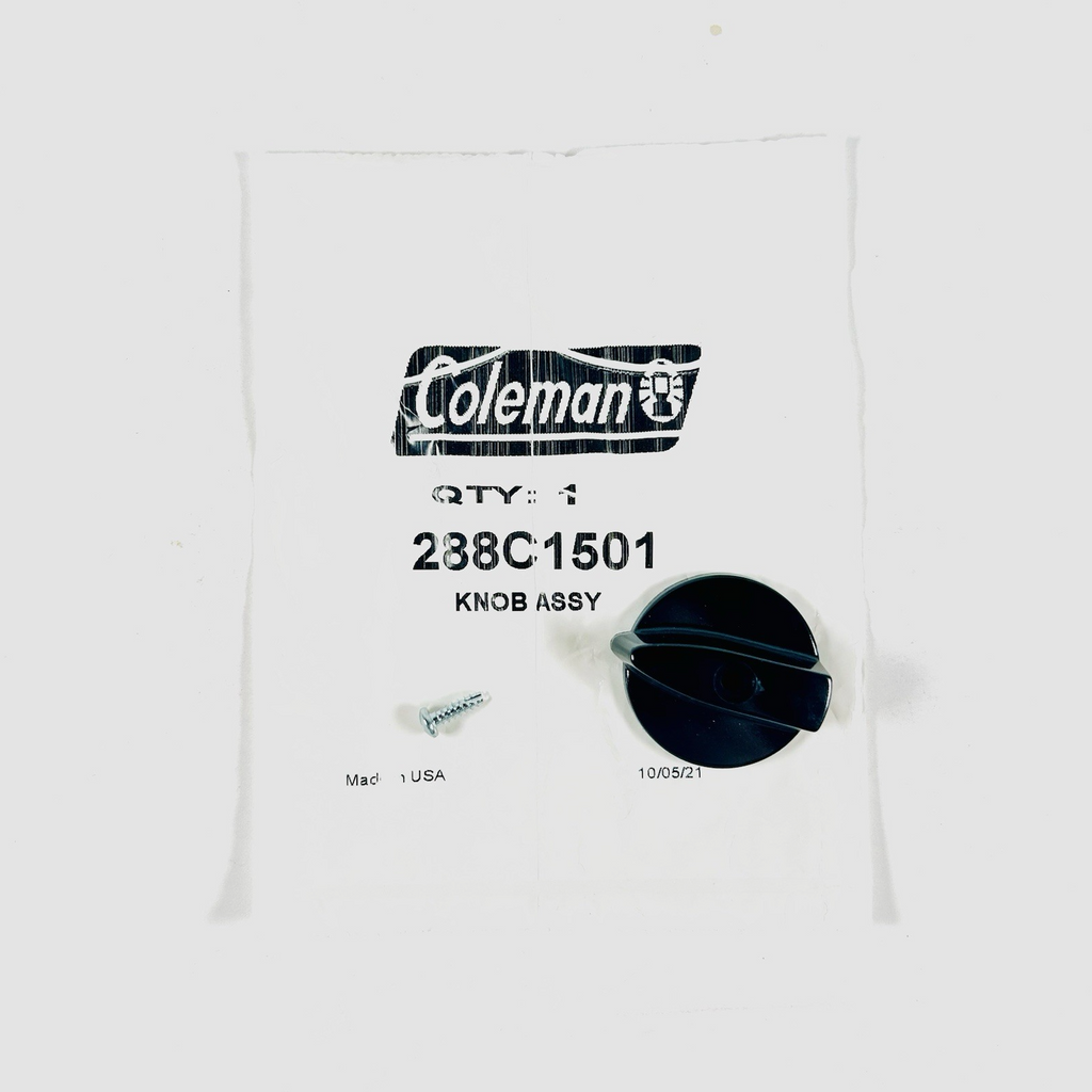 New Coleman Knob Assembly #288C1501 Fits 214, 286, 288, 288A, CL1, CL2, 290, CLX1