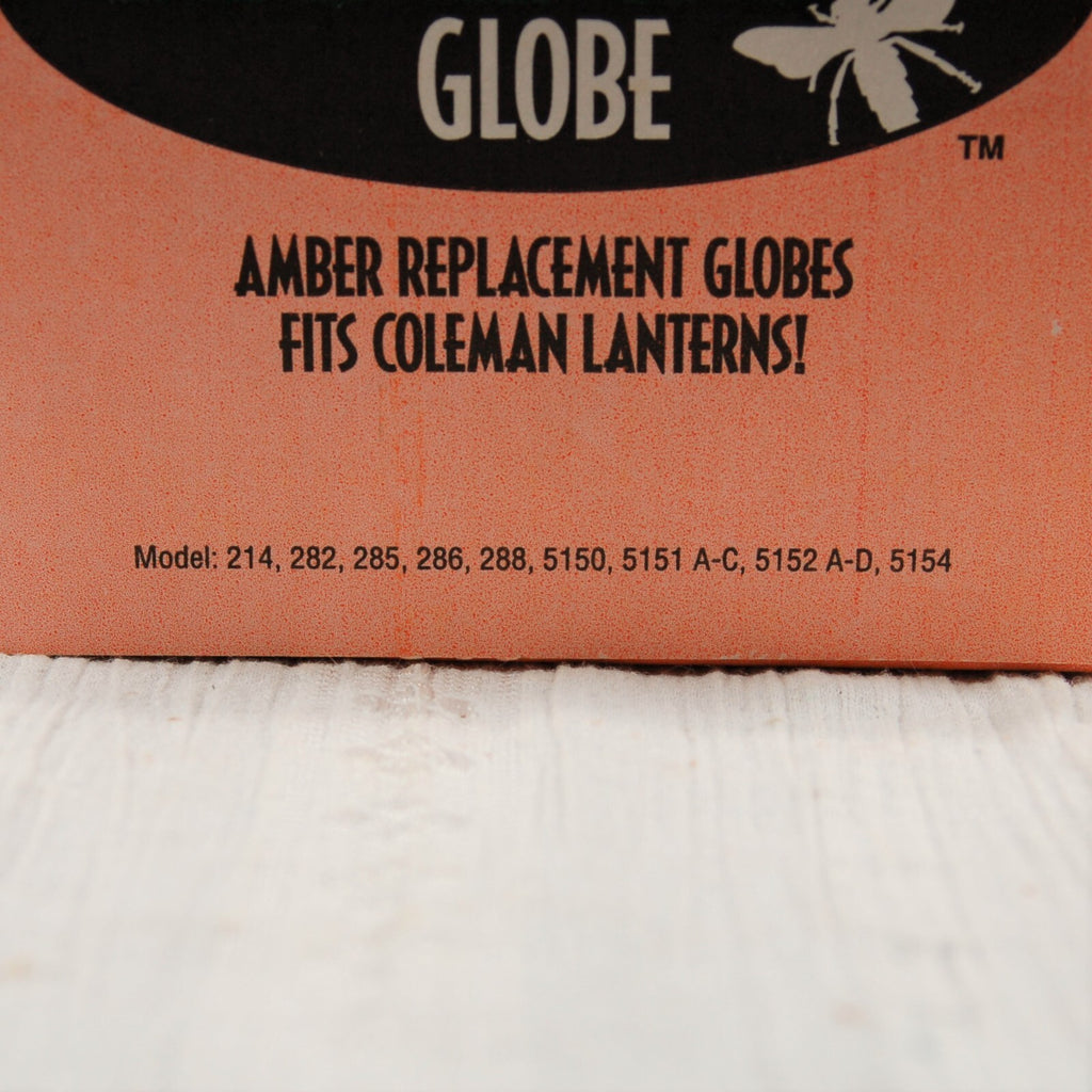 Replacement #4 AMBER Lantern Bug Globe- FOR COLEMAN 214 282 285 286 321 325 3352