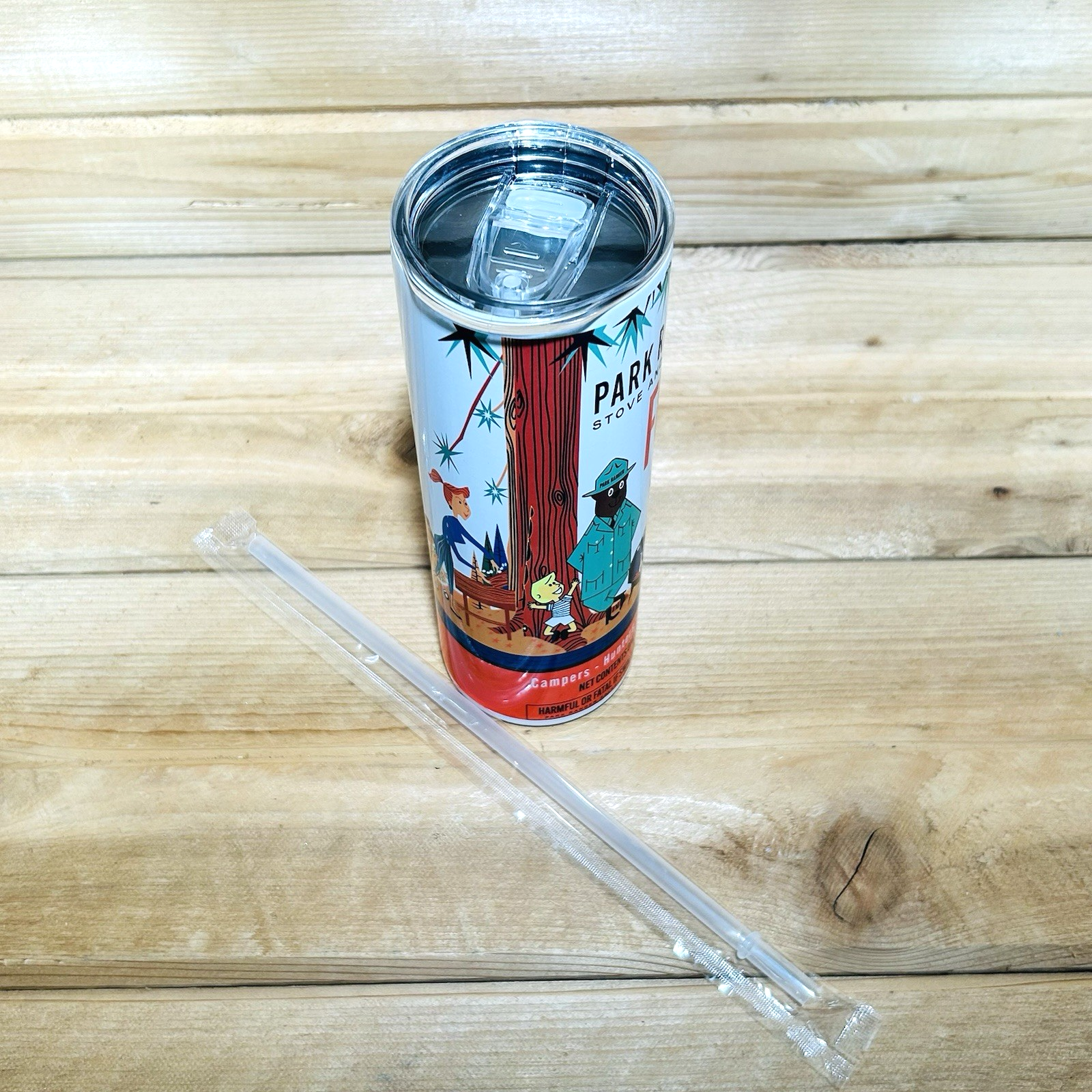 Park Ranger Coleman Lantern Fuel Can Designed Insulated Coffee Tumbler w/ Straw3