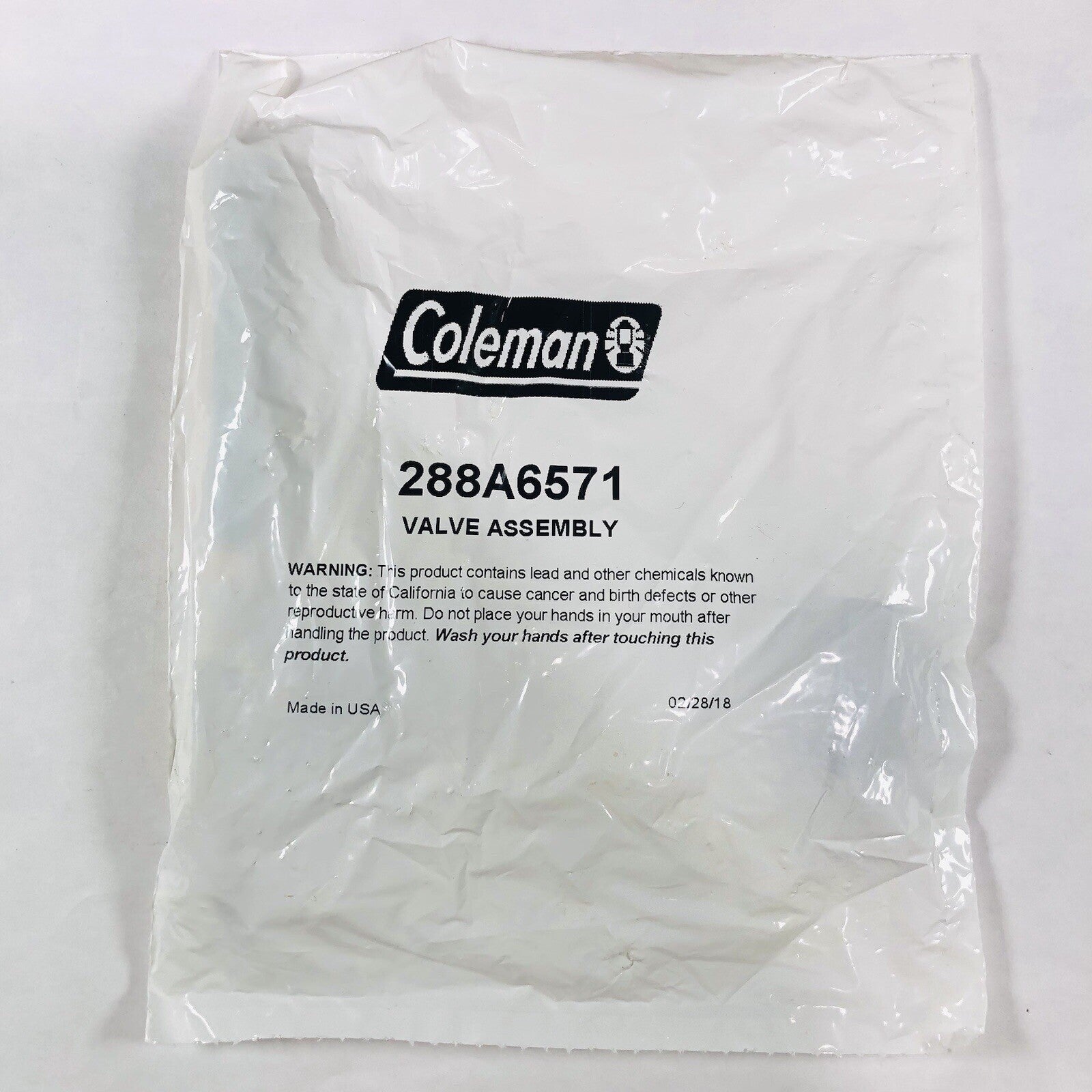New Coleman 288 Lantern Valve Assembly Part# 288A65712